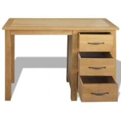 VidaXL Bureau Met 3 Lades 106x40x75 Cm Massief Eikenhout -VIDAXL Verkoopwinkel 056dcf448ff3443da9b5a41e7191333d
