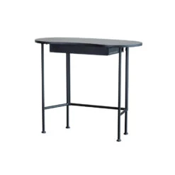 WOOOD Belle Bureau - Grenen/Metaal - Zwart - 75x90x42 -VIDAXL Verkoopwinkel 1000013683 0103