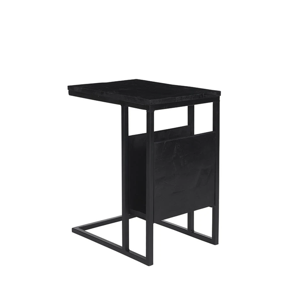 LABEL51 Bijzettafel Shift - Zwart - Mangohout 4 LABEL51 Bijzettafel Shift - Zwart - Mangohout - Afbeelding 2