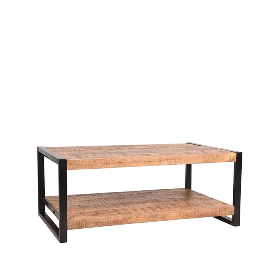 LABEL51 Salontafel Brussels - Naturel - Mangohout - 110x70 Cm 3 LABEL51 Salontafel Brussels - Naturel - Mangohout - 110x70 Cm