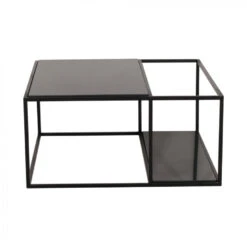 Giga Meubel Salontafel Vierkant Marmer Zwart - Brodi -VIDAXL Verkoopwinkel 1000028564 0102