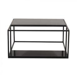 Giga Meubel Salontafel Vierkant Marmer Zwart - Brodi