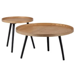 WOOOD Mesa Bijzettafel M - Hout - Naturel - 45x45x45 -VIDAXL Verkoopwinkel 1000031121 0103