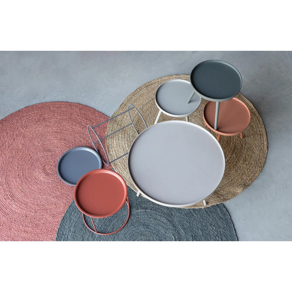 WOOOD Ivar Bijzettafel M - Metaal - Asphalt - 43x40x40 4 WOOOD Ivar Bijzettafel M - Metaal - Asphalt - 43x40x40 - Afbeelding 2