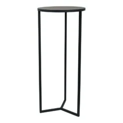 LOFT42 Sense Ronde Plantenzuil - Zwart Metaal - 35x35x80 -VIDAXL Verkoopwinkel 1000032558 0101