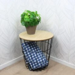 MISOU Bijzettafel Metaal Draadmand Plantentafeltje Voor Binnen Zwart 8 MISOU Bijzettafel Metaal Draadmand Plantentafeltje Voor Binnen Zwart -VIDAXL Verkoopwinkel 1000033280 0110