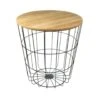 MISOU Bijzettafel Metaal Draadmand Plantentafeltje Voor Binnen Zwart 1 MISOU Bijzettafel Metaal Draadmand Plantentafeltje Voor Binnen Zwart -VIDAXL Verkoopwinkel 1000033280
