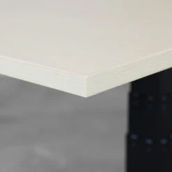 Elektrisch Verstelbaar Bureau - 160x80 Cm - Single Motor - Wit / Licht Eiken -VIDAXL Verkoopwinkel 1000033629 0102