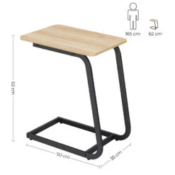 ACAZA Bijzettafel Scandinavische Stijl, Voor Sofa Of Bank, Lichte Eik Kleur 9 ACAZA Bijzettafel Scandinavische Stijl, Voor Sofa Of Bank, Lichte Eik Kleur -VIDAXL Verkoopwinkel 1000038580 0103