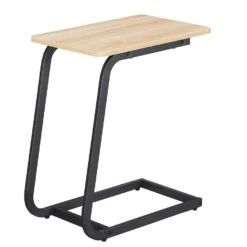 ACAZA Bijzettafel Scandinavische Stijl, Voor Sofa Of Bank, Lichte Eik Kleur