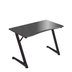 ACAZA Gaming Bureau, Gamer Computer Tafel Met Driehoekig Gevormde Z Frame, Zwart