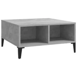 VidaXL Salontafel 60x60x30 Cm Spaanplaat Betongrijs