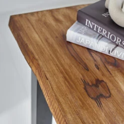 Industriële Bartafel Bruce 150x50 Cm Acaciahout - 50x150x95 Cm - Hout - Bruin -VIDAXL Verkoopwinkel 1000042344 0103