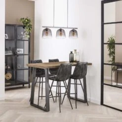 Hoyz - Bartafel Industrieel - Massief Mangohout - Blank - Trapezium - 135x70x92 8 Hoyz - Bartafel Industrieel - Massief Mangohout - Blank - Trapezium - 135x70x92 -VIDAXL Verkoopwinkel 1000045835 0102