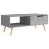 VidaXL Salontafel 100x49,5x43 Cm Spaanplaat Betongrijs 2 VidaXL Salontafel 100x49,5x43 Cm Spaanplaat Betongrijs -VIDAXL Verkoopwinkel 1000052420