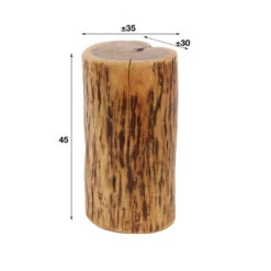 Giga Meubel Bijzettafel Boomstam - Acaciahout - Naturel - 30x35x45cm 9 Giga Meubel Bijzettafel Boomstam - Acaciahout - Naturel - 30x35x45cm -VIDAXL Verkoopwinkel 1000052681 0103