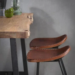 Giga Meubel Bartafel Acaciahout - 46x125x92cm - Tafel Live Edge -VIDAXL Verkoopwinkel 1000052712 0102