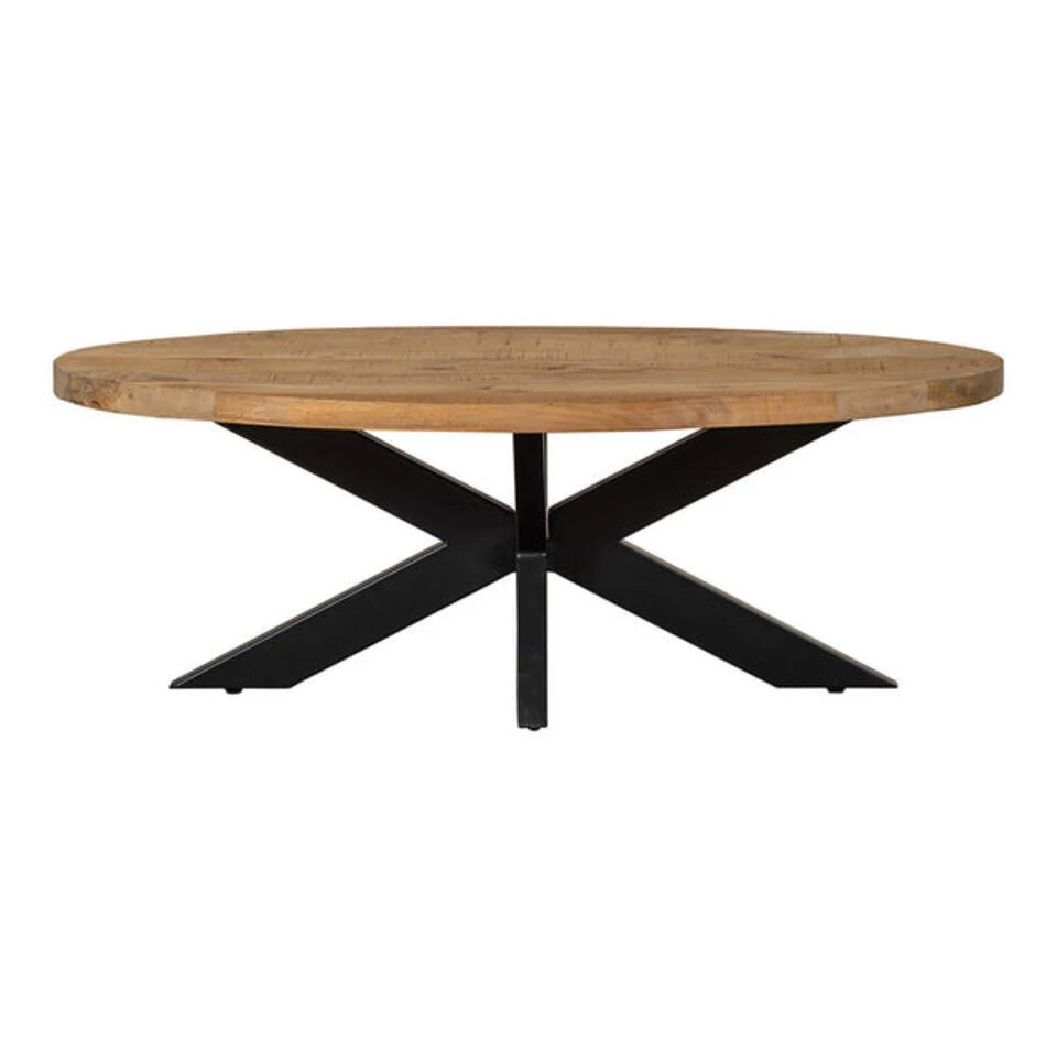 Salontafel Mesa Cm - Mangohout - Bruin - Ovaal 3 Salontafel Mesa Cm - Mangohout - Bruin - Ovaal