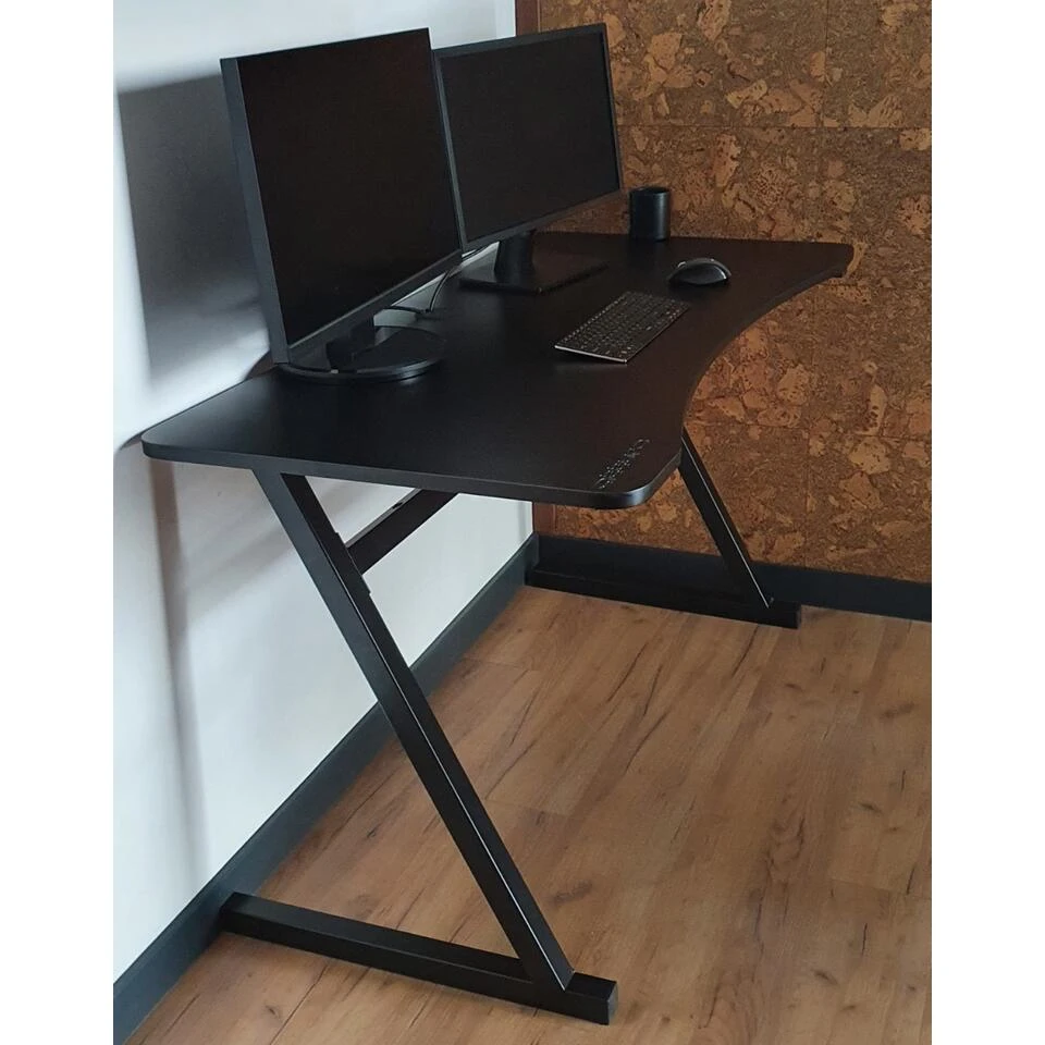 Atturo Office Bureau 120x64 Cm - Thuiswerk Bureau - Zwart 4 Atturo Office Bureau 120x64 Cm - Thuiswerk Bureau - Zwart - Afbeelding 2