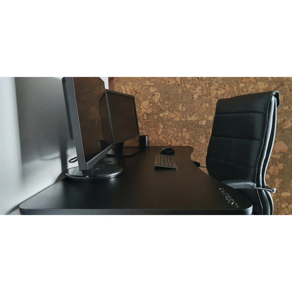 Atturo Office Bureau 120x64 Cm - Thuiswerk Bureau - Zwart 6 Atturo Office Bureau 120x64 Cm - Thuiswerk Bureau - Zwart - Afbeelding 4