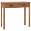 VidaXL Bureau 81x40x75 Cm Massief Teakhout 1 VidaXL Bureau 81x40x75 Cm Massief Teakhout -VIDAXL Verkoopwinkel 1000055942