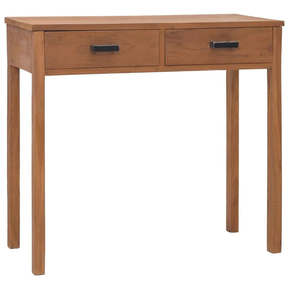 VidaXL Bureau 81x40x75 Cm Massief Teakhout 3 VidaXL Bureau 81x40x75 Cm Massief Teakhout