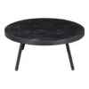 Salontafel Dayton 74cm - Mangohout - Bruin - Rond -VIDAXL Verkoopwinkel 1000057127