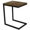 Industriële Laptoptafel Bavaro Laag - 40x30,50x48 Cm - Mangohout - Bruin -VIDAXL Verkoopwinkel 1000061317