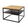 Giga Meubel Salontafel Josh Vierkant 60x60x38cm Naturel -VIDAXL Verkoopwinkel 1000063145