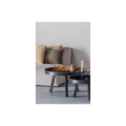 WOOOD Beira Bijzettafel - Hout - Zwart - 35x76x76 -VIDAXL Verkoopwinkel 1000064654 0102