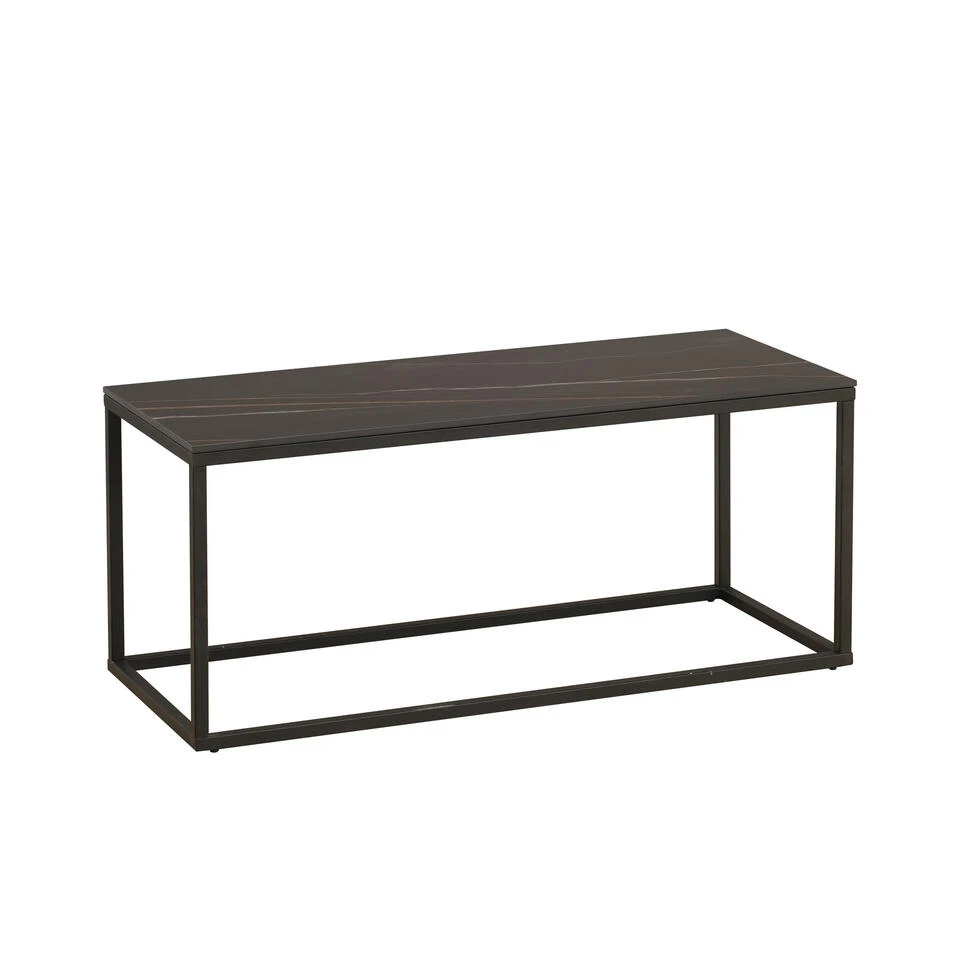 Salontafel Fien Marmer Zwart Rechthoekig 40x100 Cm 40x100x44 Cm Stoneware 3 Salontafel Fien Marmer Zwart Rechthoekig 40x100 Cm 40x100x44 Cm Stoneware