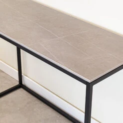 Sidetable Fien Marmer Grijs 40x100 Cm - 40x100x70 Cm - Stoneware - Grijs 7 Sidetable Fien Marmer Grijs 40x100 Cm - 40x100x70 Cm - Stoneware - Grijs -VIDAXL Verkoopwinkel 1000066880 0101