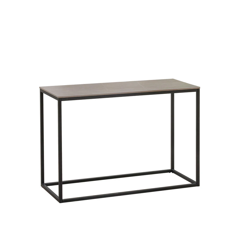 Sidetable Fien Marmer Grijs 40x100 Cm - 40x100x70 Cm - Stoneware - Grijs 3 Sidetable Fien Marmer Grijs 40x100 Cm - 40x100x70 Cm - Stoneware - Grijs
