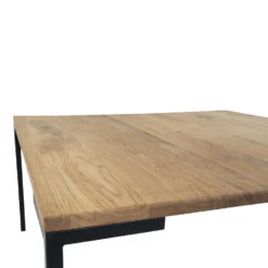 Giga Meubel Salontafel Eikenhout 90cm - Naturel - Tafel Lugano -VIDAXL Verkoopwinkel 1000070525 0103