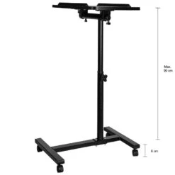 QUVIO Verstelbare Laptop Bijzet Tafel - Zwart 8 QUVIO Verstelbare Laptop Bijzet Tafel - Zwart -VIDAXL Verkoopwinkel 1000071921 0102