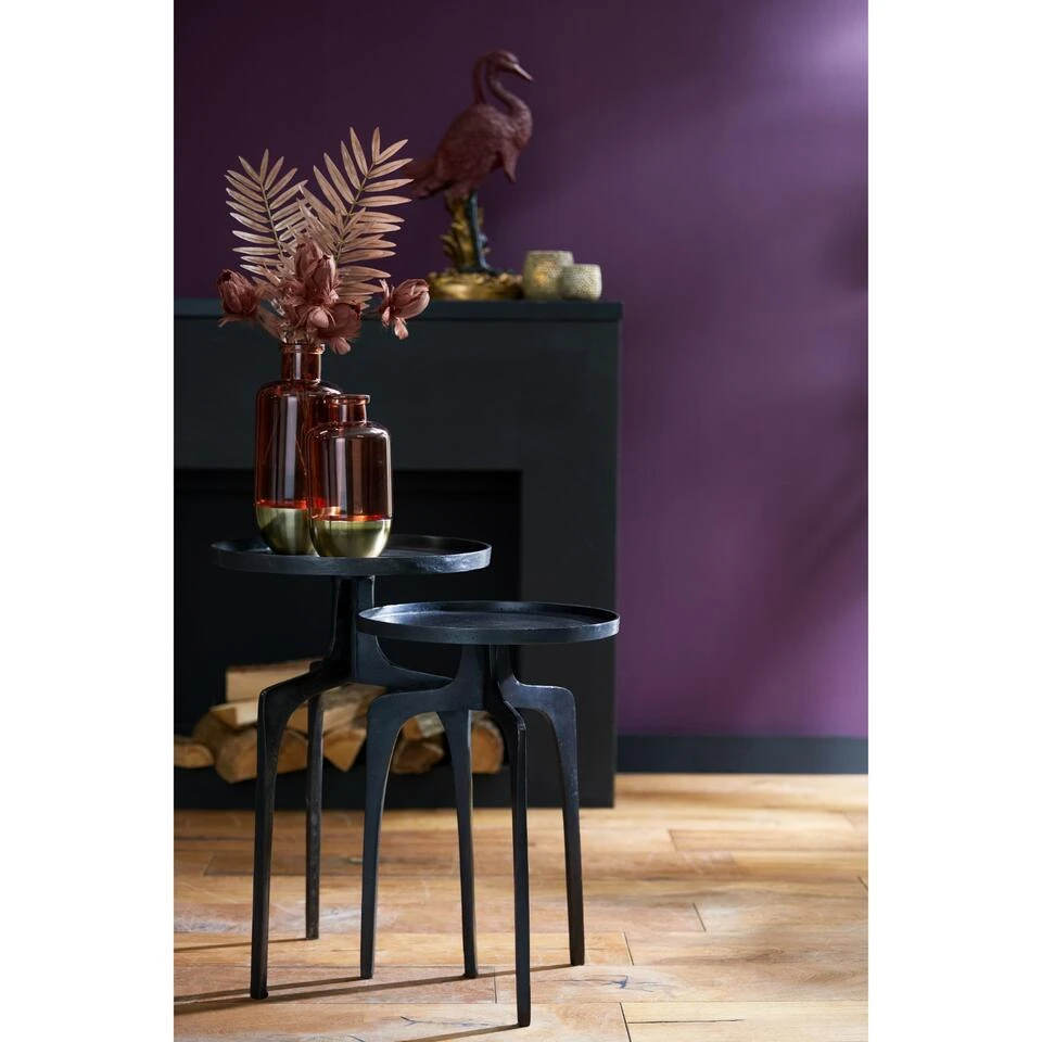 Bijzettafel Pano - Brons - Ø41+Ø38cm 4 Bijzettafel Pano - Brons - Ø41+Ø38cm - Afbeelding 2