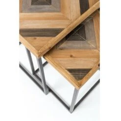 Giga Meubel Bijzettafel Hout Vierkant Set Van 2 - Tafel Joy -VIDAXL Verkoopwinkel 1000074203 0102