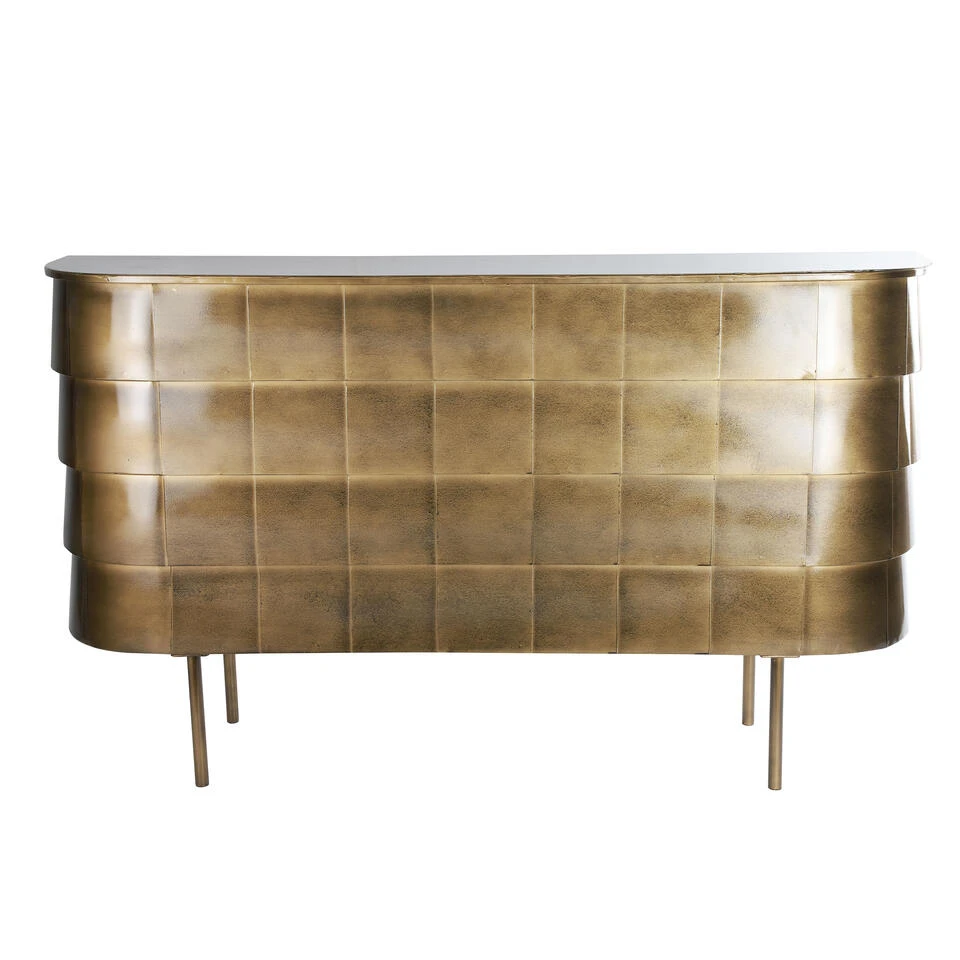 Giga Meubel Bijzettafel Goud - Ijzer - Tafel Minooka 4 Giga Meubel Bijzettafel Goud - Ijzer - Tafel Minooka - Afbeelding 2