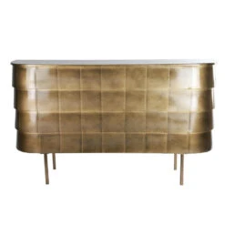 Giga Meubel Bijzettafel Goud - Ijzer - Tafel Minooka