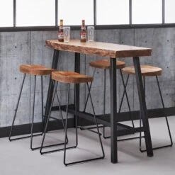 Katia Bartafel Acacia - Hout - Bruin -VIDAXL Verkoopwinkel 1000076711 0102