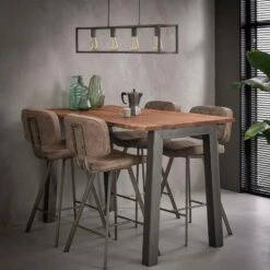 Elias Bartafel 147cm - Hout - Bruin -VIDAXL Verkoopwinkel 1000076712 0102