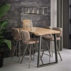 Holly Bartafel Mango - Hout - Bruin -VIDAXL Verkoopwinkel 1000076713 0101