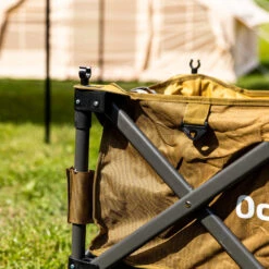 Inklapbare Trolley Bolderkar Bruin 90x50x55 Cm - 90x50x55 Cm - Aluminium - Bruin -VIDAXL Verkoopwinkel 1000078225 0103