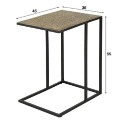 Industriële Laptoptafel Lizzy Metallic Brons 35x45x55 Cm Metaal -VIDAXL Verkoopwinkel 1000078633 0103