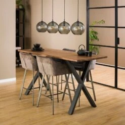 Dimitry Bartafel Notenhout - Hout - Bruin -VIDAXL Verkoopwinkel 1000078683 0102