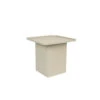 Giga Meubel Sidetable Creme - 44x44x40cm - Aluminium - Tafel Sverre Vierkant -VIDAXL Verkoopwinkel 1000079164
