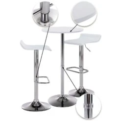 CLP Bartafelset Esberg Wit 8 CLP Bartafelset Esberg Wit -VIDAXL Verkoopwinkel 1000080793 0102