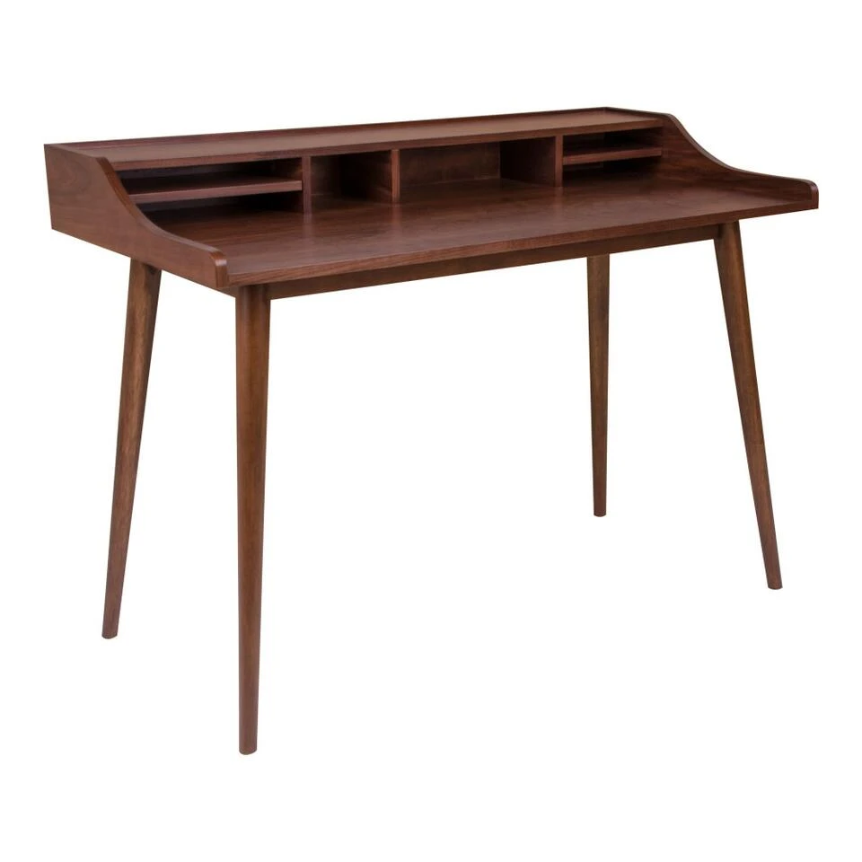 Giga Meubel Bureau Bruin - MDF - 60x120x88cm - Tafel Hellerup 3 Giga Meubel Bureau Bruin - MDF - 60x120x88cm - Tafel Hellerup