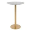 Giga Meubel Bartafel Goud/Wit - MDF - Ø70cm - Tafel Bolzano -VIDAXL Verkoopwinkel 1000080949