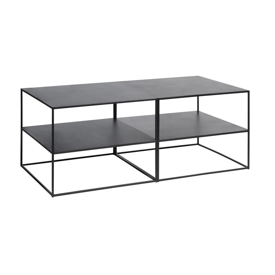 Giga Meubel Salontafel Zwart - 50x50x50cm - Metaal - Tafel Pebble 4 Giga Meubel Salontafel Zwart - 50x50x50cm - Metaal - Tafel Pebble - Afbeelding 2